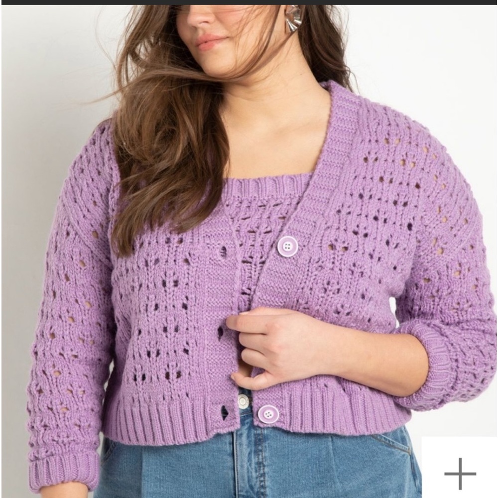 Crop Cardigan Sweater